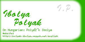 ibolya polyak business card